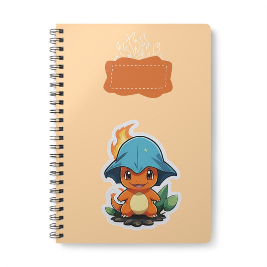 Cute Wirobound Softcover Notebook, A5