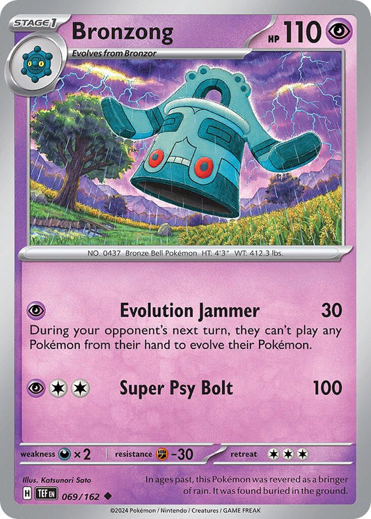Bronzong - Temporal Forces - 069/162 - Non Holo - Near Mint - Uncommon - #437