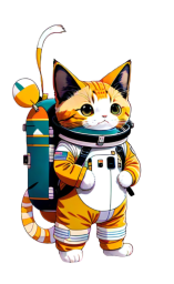 Cute Astronaut Cat Desktop Icon