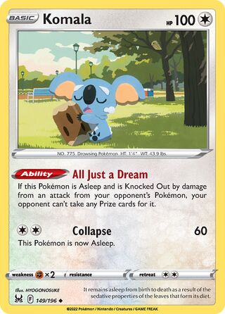 Komala - Lost Origin - 149/196 - Non Holo - Near Mint - Uncommon - #775