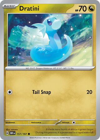 Dratini - Obsidian Flames - 157/197 - Non Holo - Near Mint - Common - #147