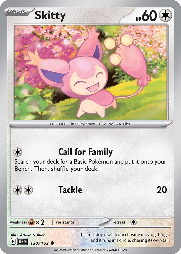 Skitty - Temporal Forces - 130/162 - Non Holo - Near Mint - Common - #300