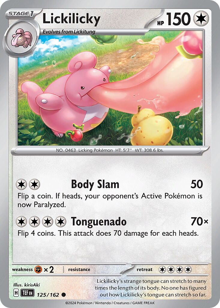 Lickilicky - Temporal Forces - 125/162 - Non Holo - Near Mint - Common - #463