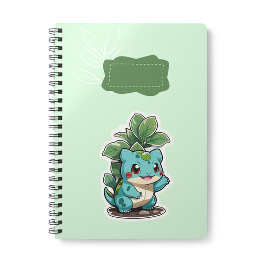 Cute Wirobound Softcover Notebook, A5