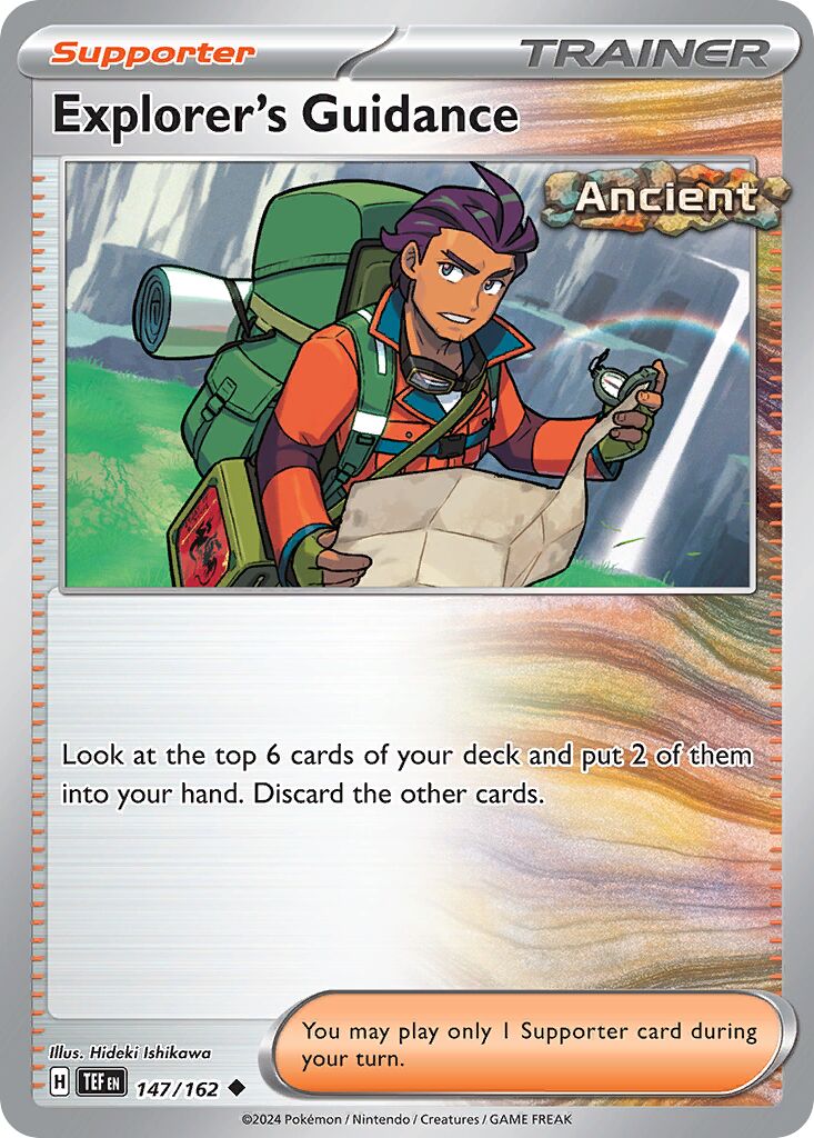 Explorer's Guidance - Temporal Forces - 147/162 - Non Holo - Near Mint - Uncommon