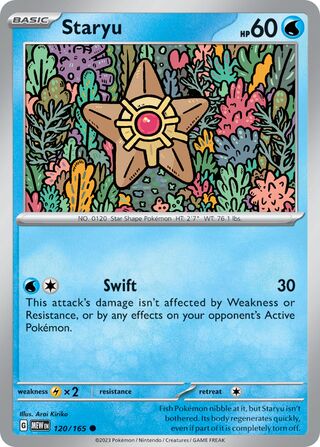 Staryu - 151 - 120/165 - Non Holo - Near Mint - Common - #120