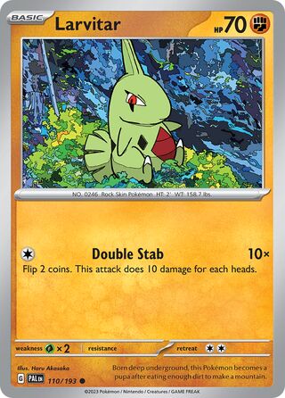 Larvitar - Paldea Evolved - 110/193 - Non Holo - Near Mint - Common - #246