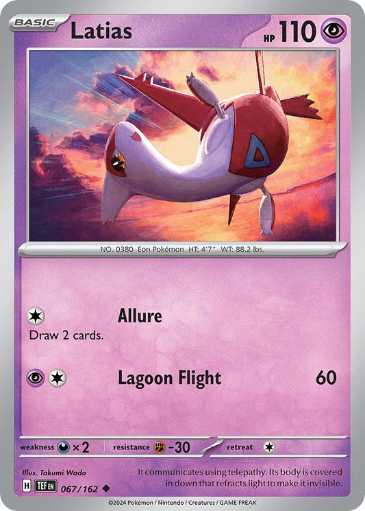 Latias - Temporal Forces - 067/162 - Non Holo - Near Mint - Uncommon - #380