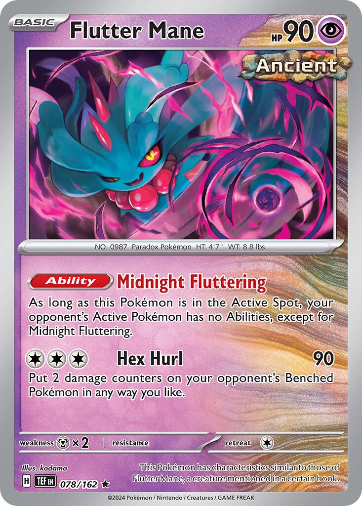 Flutter Mane - Temporal Forces - 078/162 - Holo - Near Mint - Rare - #987