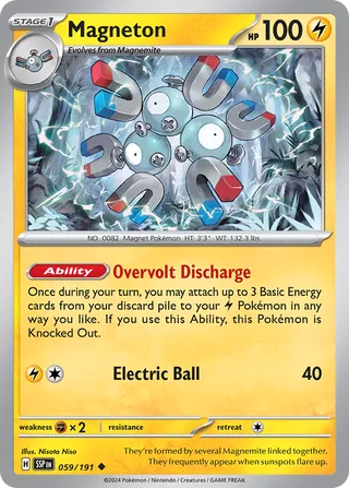 Magneton - Surging Sparks - 059/191 - Non Holo - Near Mint - Uncommon - #082