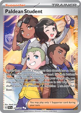 Paldean Student - Paldean Fates - 231/091 - Full Art - Near Mint - Ultra Rare