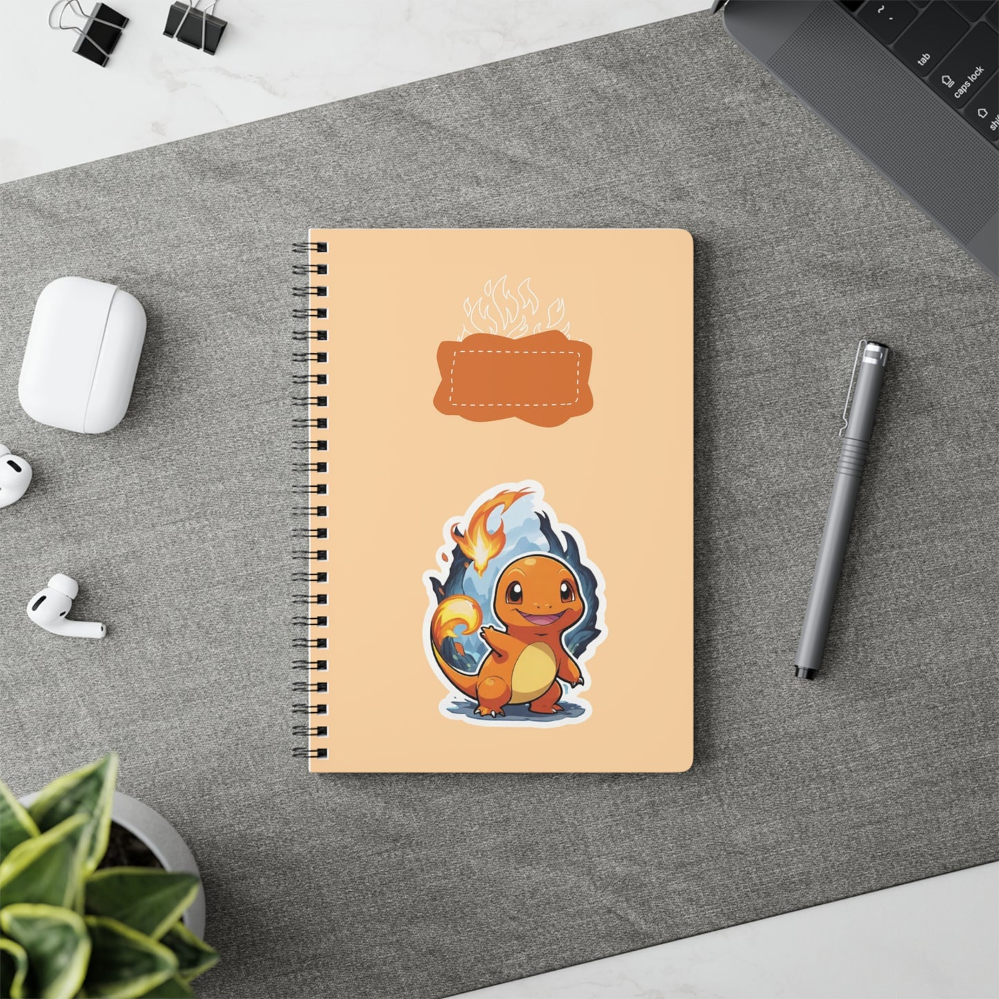 Cute Wirobound Softcover Notebook, A5