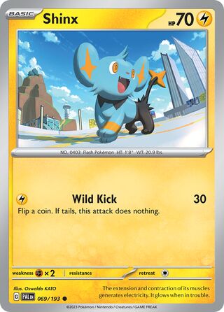 Shinx - Paldea Evolved - 069/193 - Non Holo - Near Mint - Common - #403