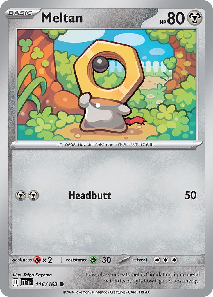 Meltan - Temporal Forces - 116/162 - Non Holo - Near Mint - Common - #808