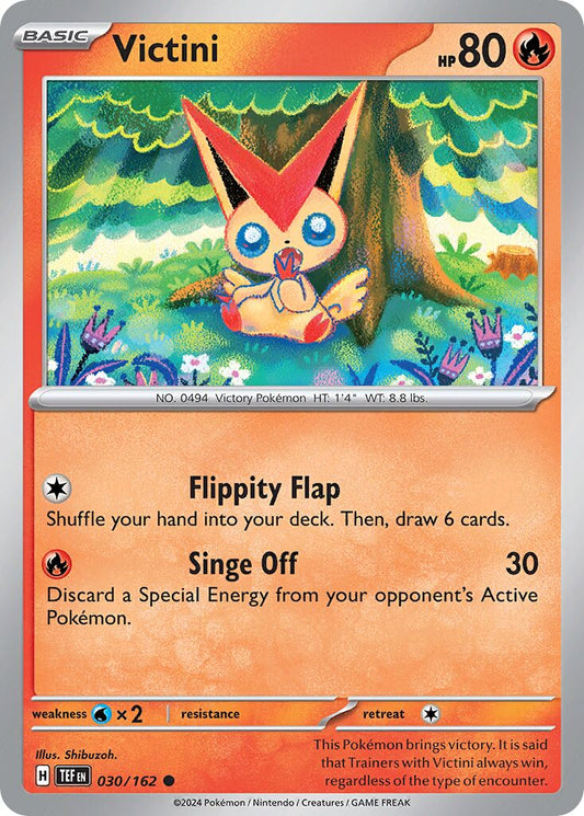 Victini - Temporal Forces - 030/162 - Non Holo - Near Mint - Common - #494