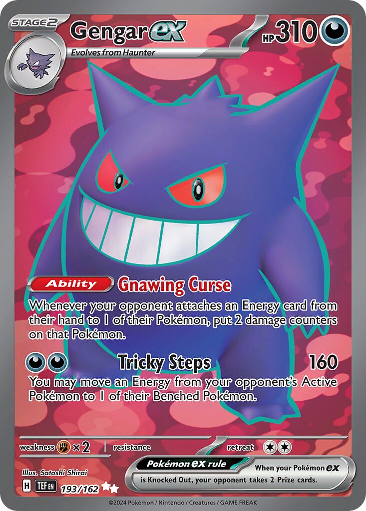 Gengar EX - Temporal Forces - 193/162 - Full Art - Near Mint - Ultra Rare - #094