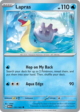 Lapras - 151 - 131/165 - Non Holo - Near Mint - Uncommon - #131