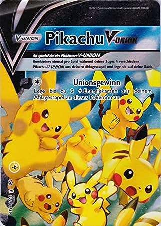 Pikachu V-Union - SWSH Black Star Promos - SWSH139 - Holo - Near Mint - Promo - #025 - GERMAN