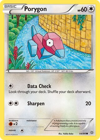 Porygon - Ancient Origins - 64/98 - Non Holo - Good - Common - #137