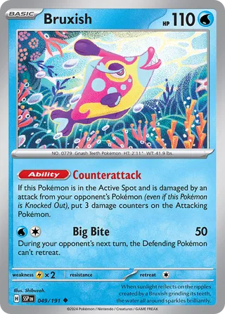 Bruxish - Surging Sparks - 049/191 - Non Holo - Near Mint - Uncommon - #779