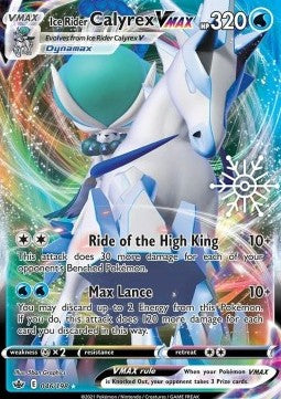 Ice Rider Calyrex VMAX - Chilling Reign - 046/198 - Full Art - Sealed - Holo Rare VMAX - #898