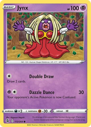 Jynx - Fusion Strike - 112/264 - Non Holo - Near Mint - Common - #124