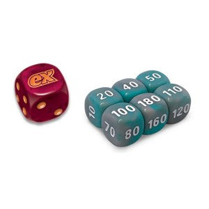 Obsidian Flames Dice Set