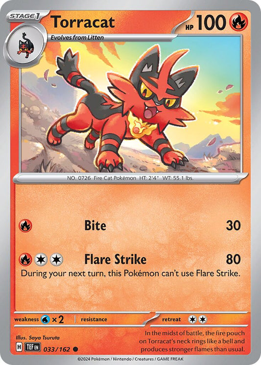 Torracat - Temporal Forces - 033/162 - Non Holo - Near Mint - Common - #726