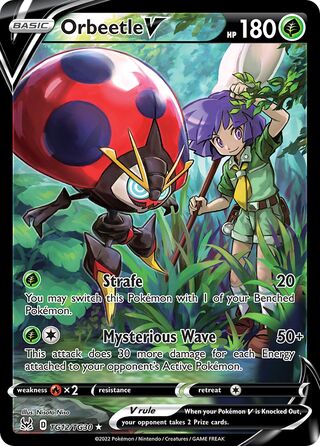 Orbeetle V - Lost Origin - TG12/TG30 - Full Art - Near Mint - Holo Rare V - #826