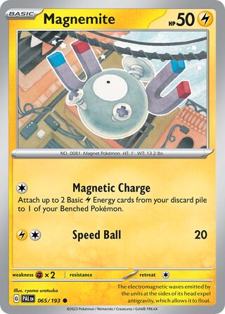 Magnemite - Paldea Evolved - 065/193 - Non Holo - Near Mint - Common - #081