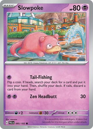 Slowpoke - Paldea Evolved - 085/193 - Non Holo - Near Mint - Common - #079