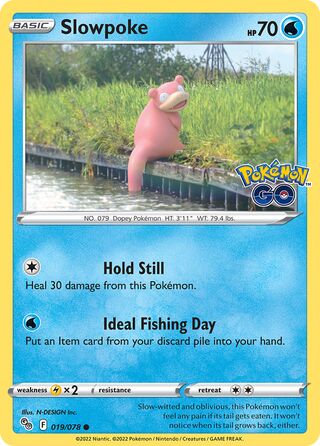 Slowpoke - Pokémon GO - 019/078 - Non Holo - Near Mint - Common - #079