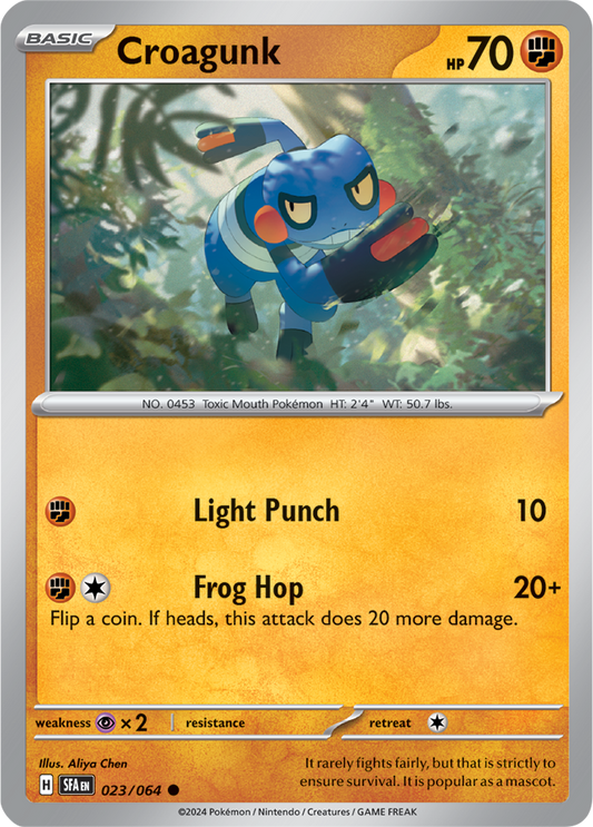 Croagunk - Shrouded Fable - 023/064 - Non Holo - Near Mint - Common - #453