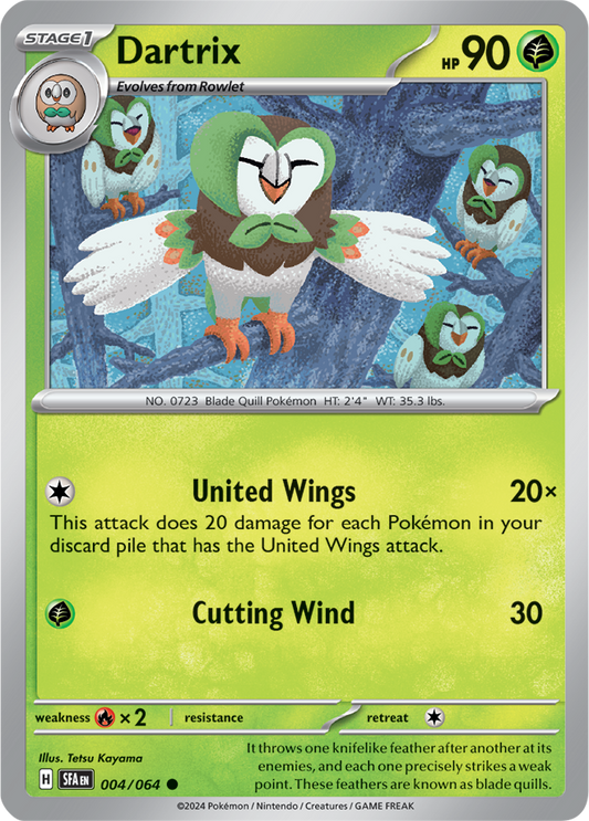 Dartrix - Shrouded Fable - 004/064 - Non Holo - Near Mint - Common - #723