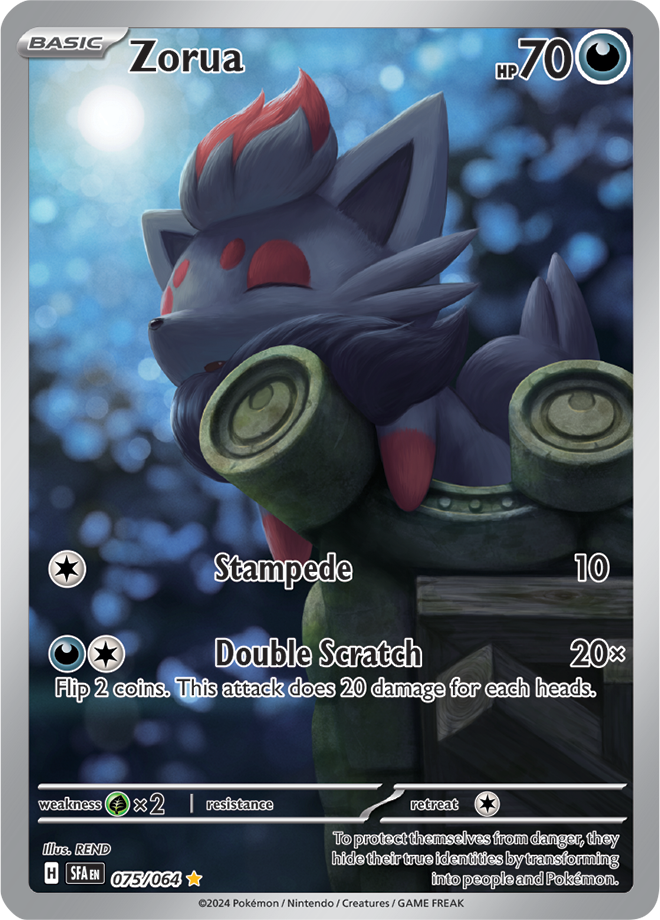 Zorua - Shrouded Fable - 075/064 - Full Art - Near Mint - Illustration Rare - #570