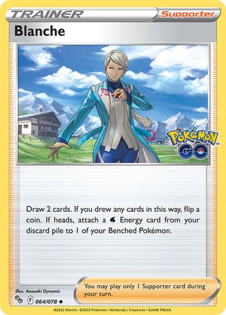 Blanche - Pokémon GO -  064/078 - Non Holo - Near Mint - Uncommon