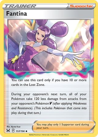 Fantina - Lost Origin - 157/196 - Non Holo - Near Mint - Uncommon