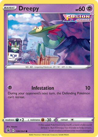 Dreepy - Fusion Strike - 128/264 - Non Holo - Near Mint - Common - #885