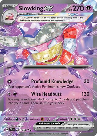 Slowking EX - Paldea Evolved - 086/193 - Holo - Near Mint - Double Rare - #199