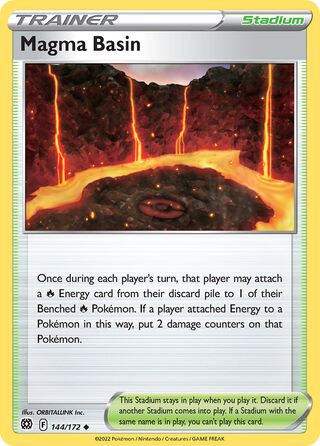 Magma Basin - Brilliant Stars - 144/216 - Non Holo - Near Mint - Uncommon