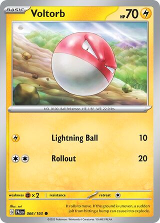 Voltorb - Paldea Evolved - 066/193 - Non Holo - Near Mint - Common - #100