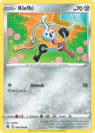 Klefki - Fusion Strike - 186/264 - Non Holo - Near Mint - Common - #707