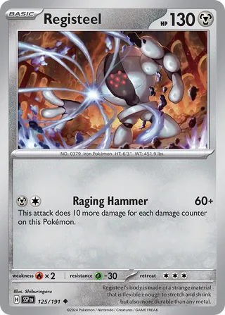 Registeel - Surging Sparks - 125/191 - Non Holo - Near Mint - Uncommon - #379