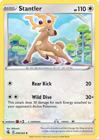 Stantler - Fusion Strike - 208/264 - Non Holo - Near Mint - Uncommon - #234