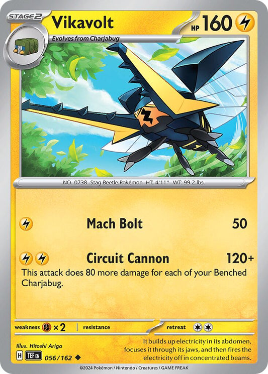 Vikavolt - Temporal Forces - 056/162 - Non Holo - Near Mint - Uncommon - #738