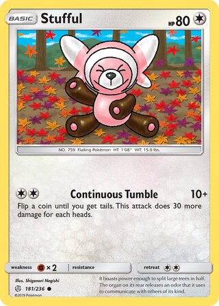 Stufful - Cosmic Eclipse - 181/236 - Non Holo - Near Mint - Common - #759