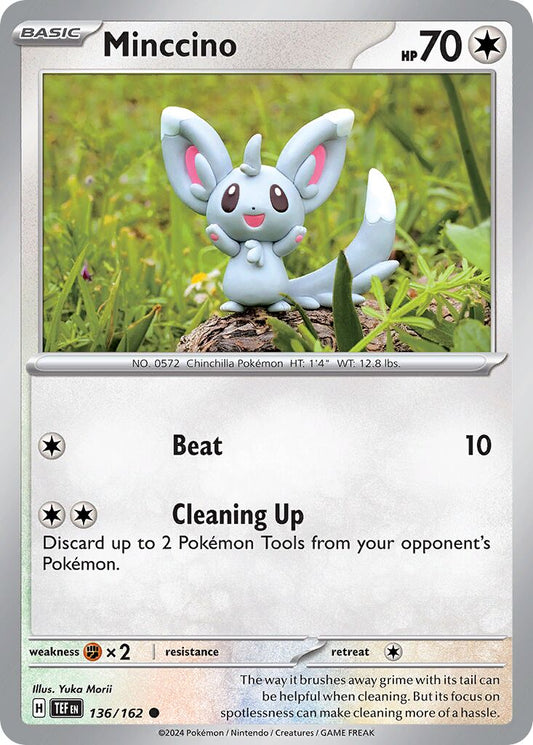 Minccino - Temporal Forces - 136/162 - Non Holo - Near Mint - Common - #572