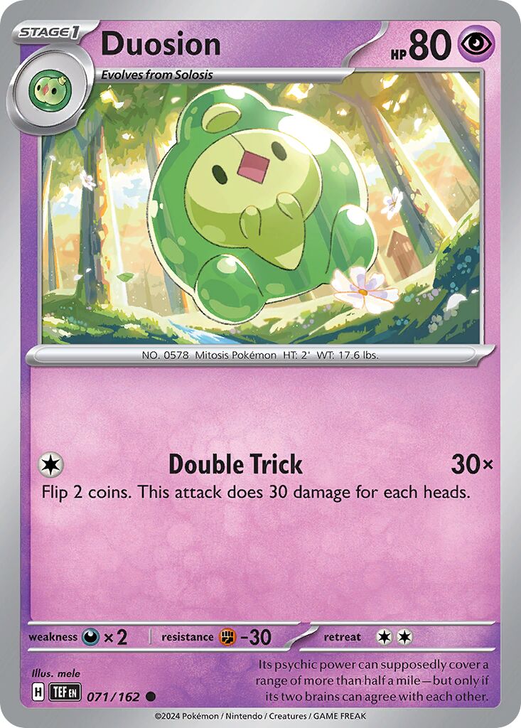 Duosion - Temporal Forces - 071/162 - Non Holo - Near Mint - Common - #578