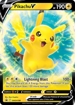 Pikachu V - SWSH Black Star Promos - SWSH198 - Full Art - Near Mint - Promo - #025